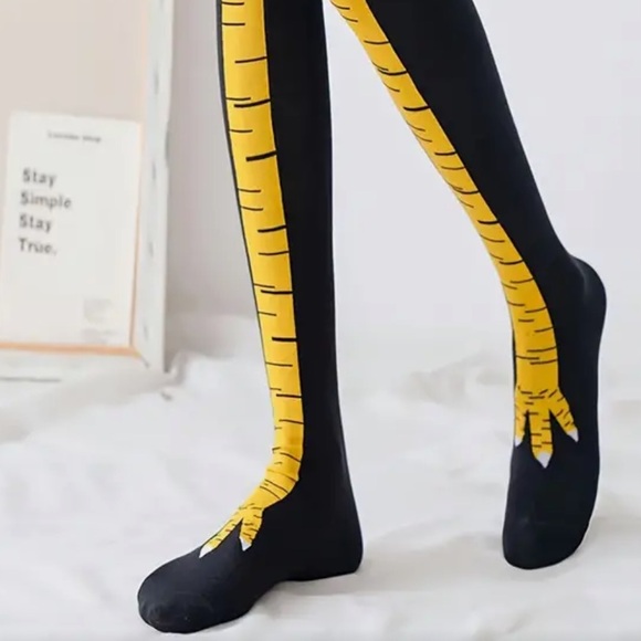 Brand new – SK12 Chicken legs socks - over the calf - FUN - Picture 4 of 6
